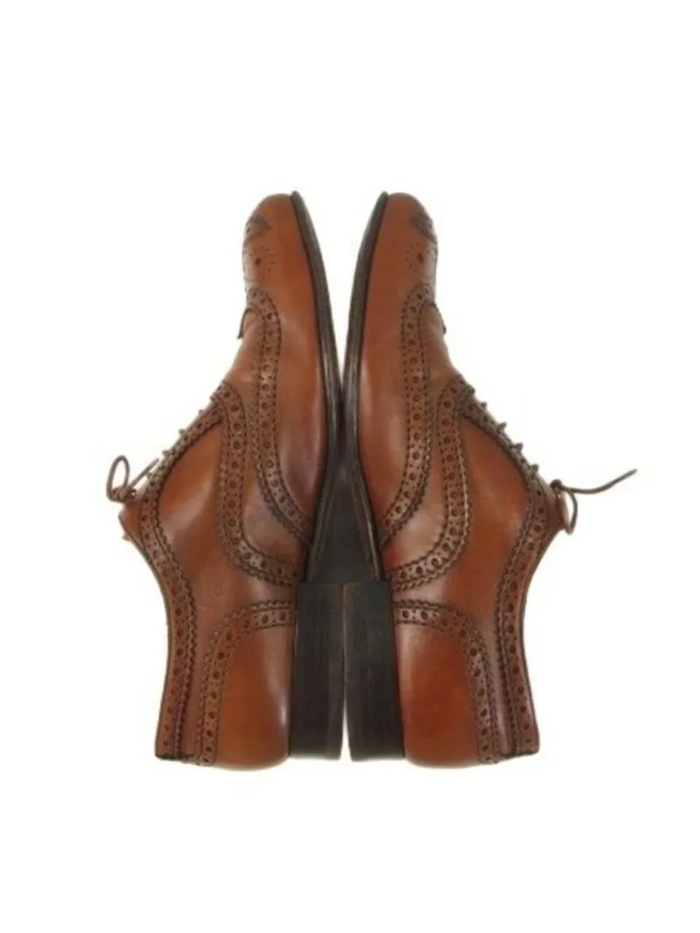 Louis Vuitton Wingtip Dress Shoes Leather Business Brown 7
